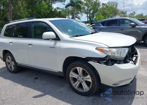 2013 Toyota Highlander Limited V6 z USA, uszkodzony, nr VIN 5TDDK3EH2DS217645